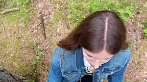 Went For Walk After Fucking, Sucked Him Off Outdoors And Swallowed Cum