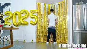 Stepmom says, 'Use the glory hole for New Year's fun, Cory Chase!'