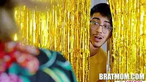 Stepmom says, 'Use the glory hole for New Year's fun, Cory Chase!'