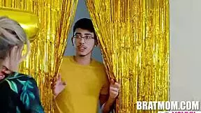 Stepmom says, 'Use the glory hole for New Year's fun, Cory Chase!'