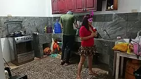 Canadian young 18+ in uniform shaking her beautiful big ass