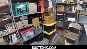 Shy teen thief lured into fuck by dirty cop