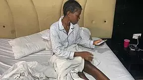 Interviewing beautiful african teen model for casting