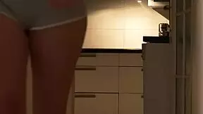 my latina housemate vacuums naked