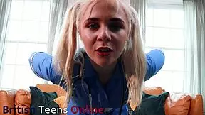 Show featuring 18 year old nurse in costume with neighbors and fetish elements