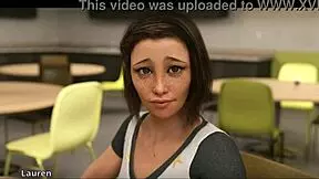 can you believe this petite teen with big boobs getting anal from a milf?