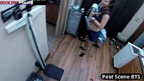 Blackmailed by a cop, raya nguyen gets pov blowjob and anal fingering.