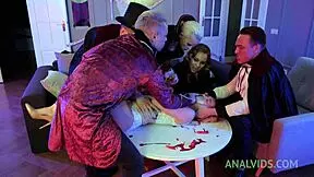 real halloween party teen anal orgy with big cocks