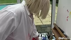 Mature Lacey Starr's Wild Art Lesson With Luke Hotrod.