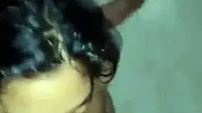 i cum on her face during this nice homemade threesome with petite teen