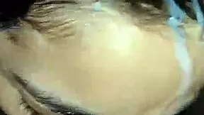 i cum on her face during this nice homemade threesome with petite teen