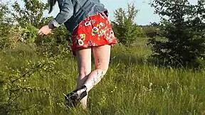 Brunette teen says, 'Fuck my hairy pussy doggy on the beach!'