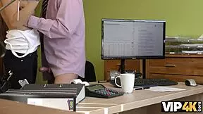 Czech Teen Blowjob For Loan Agent