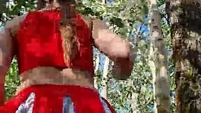 ASMR SEASHORE FOREST BAREFOOT WALKING WAVES SOUND UPSKIRT