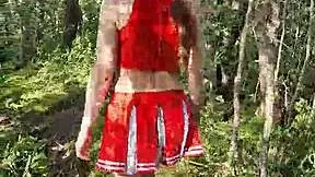 ASMR SEASHORE FOREST BAREFOOT WALKING WAVES SOUND UPSKIRT