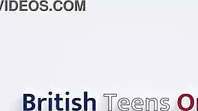 British 18 year old sucks rims gets fucked hard and creampied, ready?