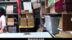 Teen burglar gets dominated by LP officer in office!