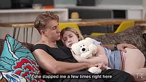 step-dads big cock will make it all better for this slutty girl