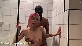 Michikomalandro sucks BBC then gets ANAL FUCKED hard in the shower with petite exotic babe action.