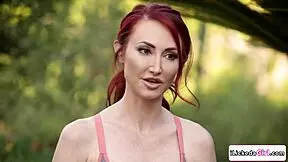 Lesbian babe and bffs pussy licking milf yoga instructor