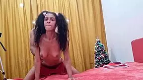 My stepdaughter tries anal for the first time on Christmas Eve! 🎄