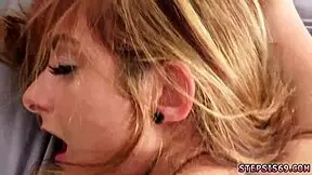 Brunette teen in family competition game