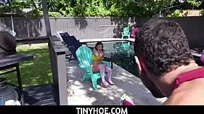 Tinyhoe - Stuck Under Table Tiny 18+ Latina Teen 18+ Stepsister Fucked By Stepbrother - Violet Gems