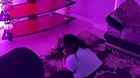 this latina stepdaughter with big ass is getting a big cock in her wet pussy, bent over!