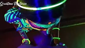 Fucked The Wild Slim Girl In The Uv-Light