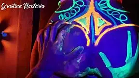 Fucked The Wild Slim Girl In The Uv-Light