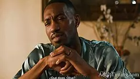 He offers his wife to the boss for domination! Can she handle the rough threesome?