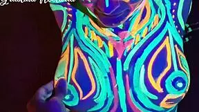 Fucked The Wild Slim Girl In The Uv-Light