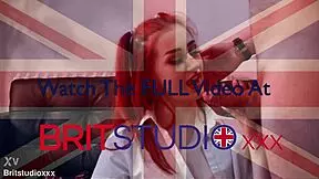 Skinny British Redhead Gets Fucked and Swallows Cum in Her Uniform