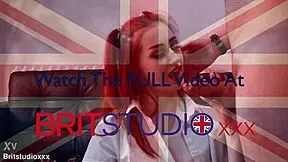 Skinny British Redhead Gets Fucked and Swallows Cum in Her Uniform