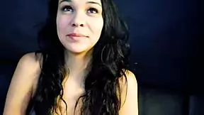 Look at this cute brunette Sabrina as she masturbates then sucks that juicy cock for a facial load