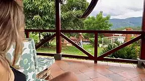 My farm employee watches me masturbaate, and I seduuce him to fuuck me outside.