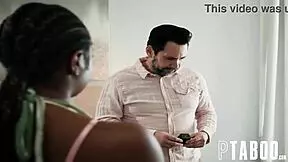 stepdad peeps stepdaughter undressing then sex