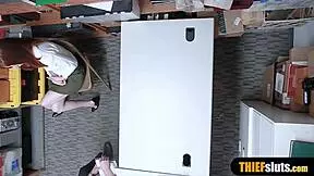 Cute Redhead Shoplifter Caught And Punished Rough!