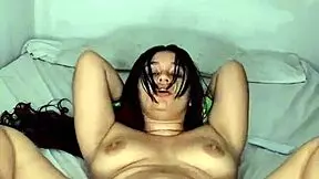 Hot latina with long hair seduces with her tight, creamy pussy that cums deliciously