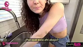 stepsister stuck in laundry, taboo fun 😉