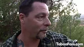 stepdad bangs petite hottie with uncle and father in law.