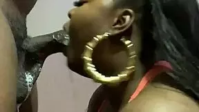 Want to see a sloppy blowjob from this ebony milf?