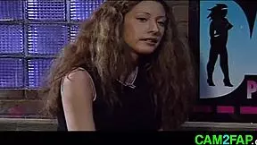 brunette teen with great tits gets fucked hard in titty fuck