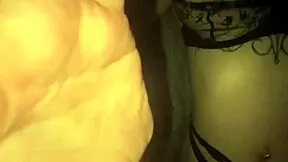 Friends share sloppy kisses and enjoy holiday fun together