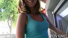 Riley Reed sucks cock in POV fucking contest