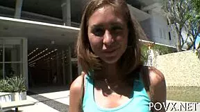 Riley Reed sucks cock in POV fucking contest