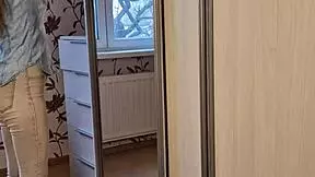 i stuck in the wardrobe but got a blowjob