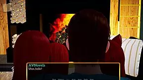 Redhead Teen With Big Tits In Family Scene