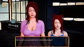 Redhead Teen With Big Tits In Family Scene