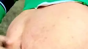 naked walking in the garden